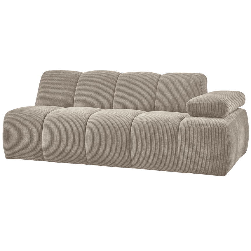 Mojo jobbos kordbársony 2 személyes kanapéelem