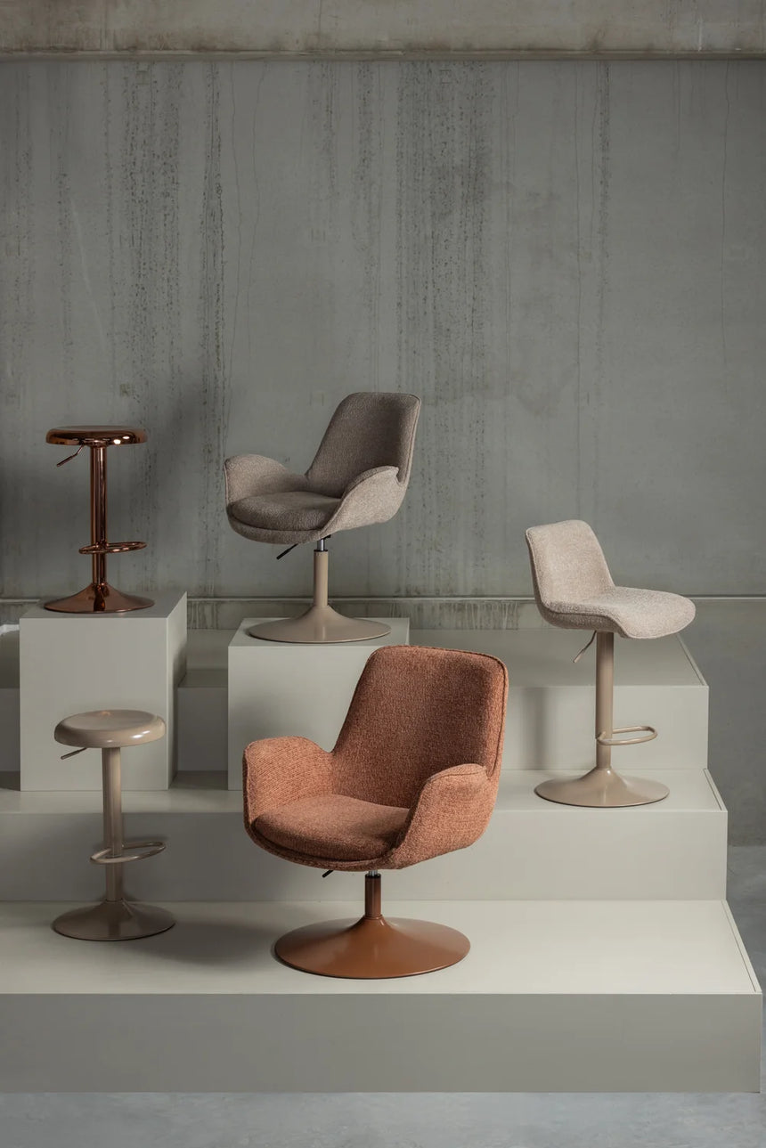 Isaac metal bar stool