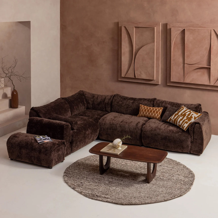 Mojo left-hand curl 2-seater sofa element