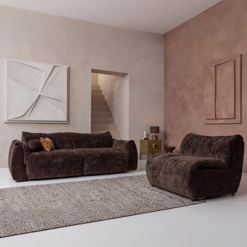 Mojo left-hand curl 2-seater sofa element