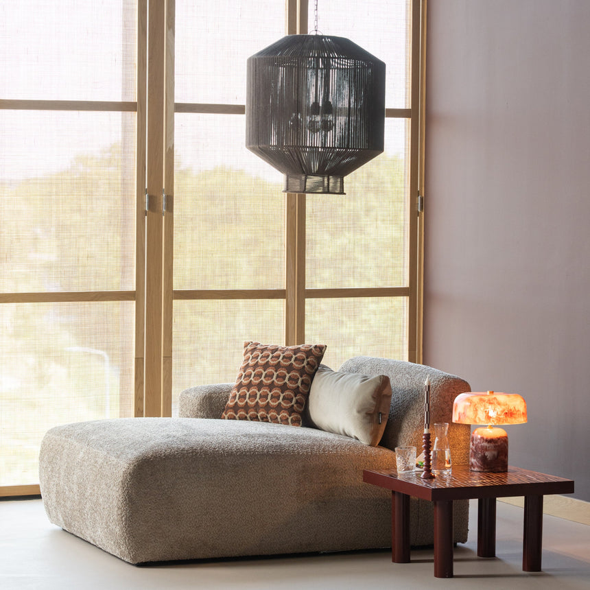 Mojo Base Chaise Longue Elem Bal Woolly Dark Sand