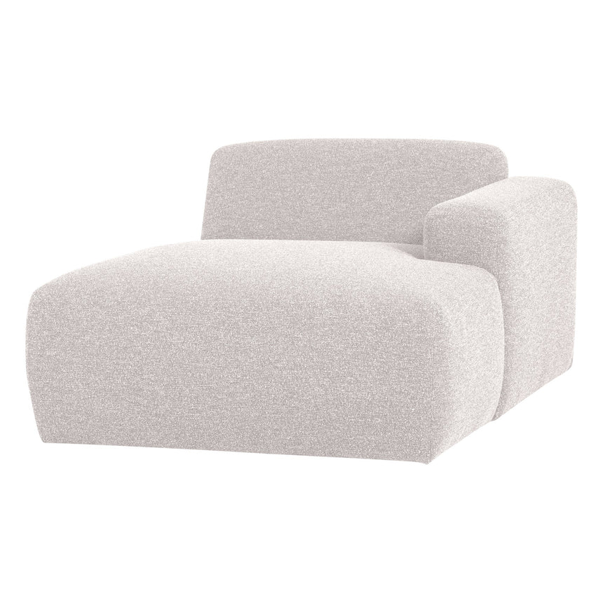 Mojo Base jobbos chaise longue elem bouclé ekrü