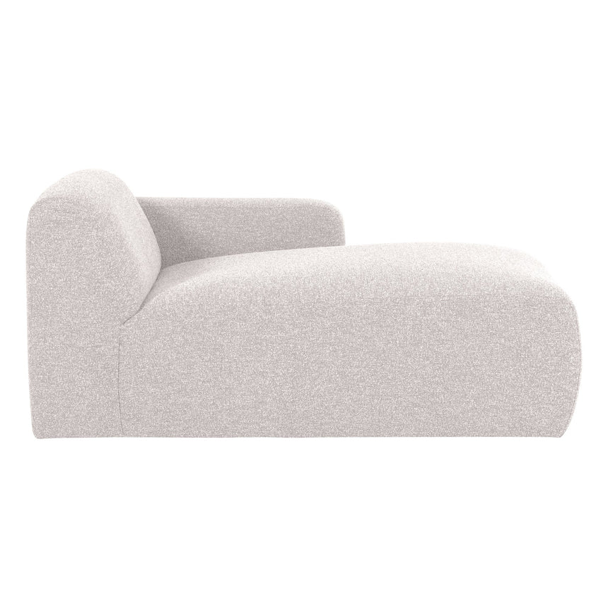 Mojo Base jobbos chaise longue elem bouclé ekrü