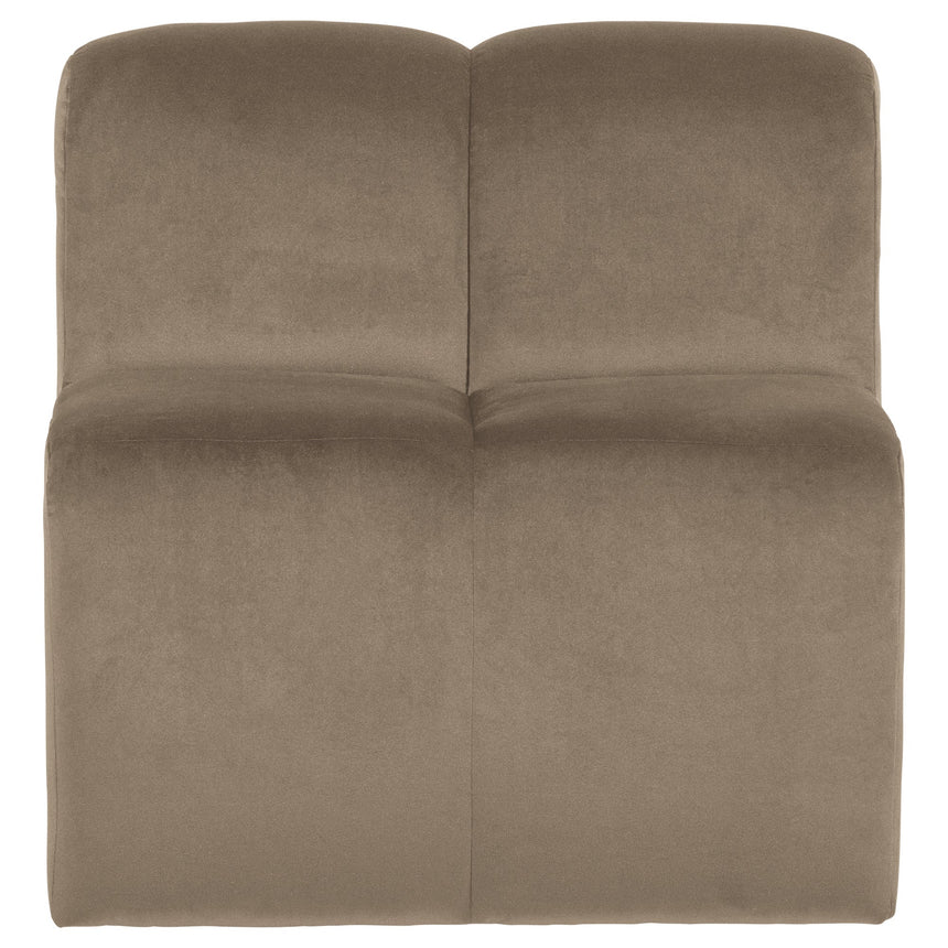 Mojo Étkezőpad 84 cm háttámlával, khaki bársony