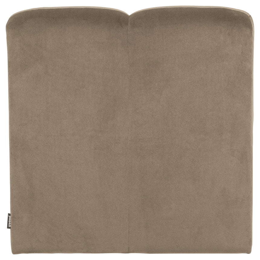 Mojo Étkezőpad 84 cm háttámlával, khaki bársony