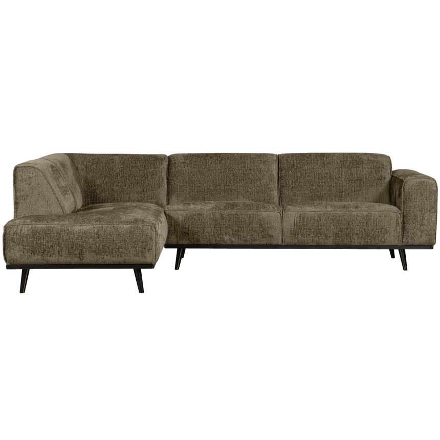 Statement left-hand velvet corner sofa