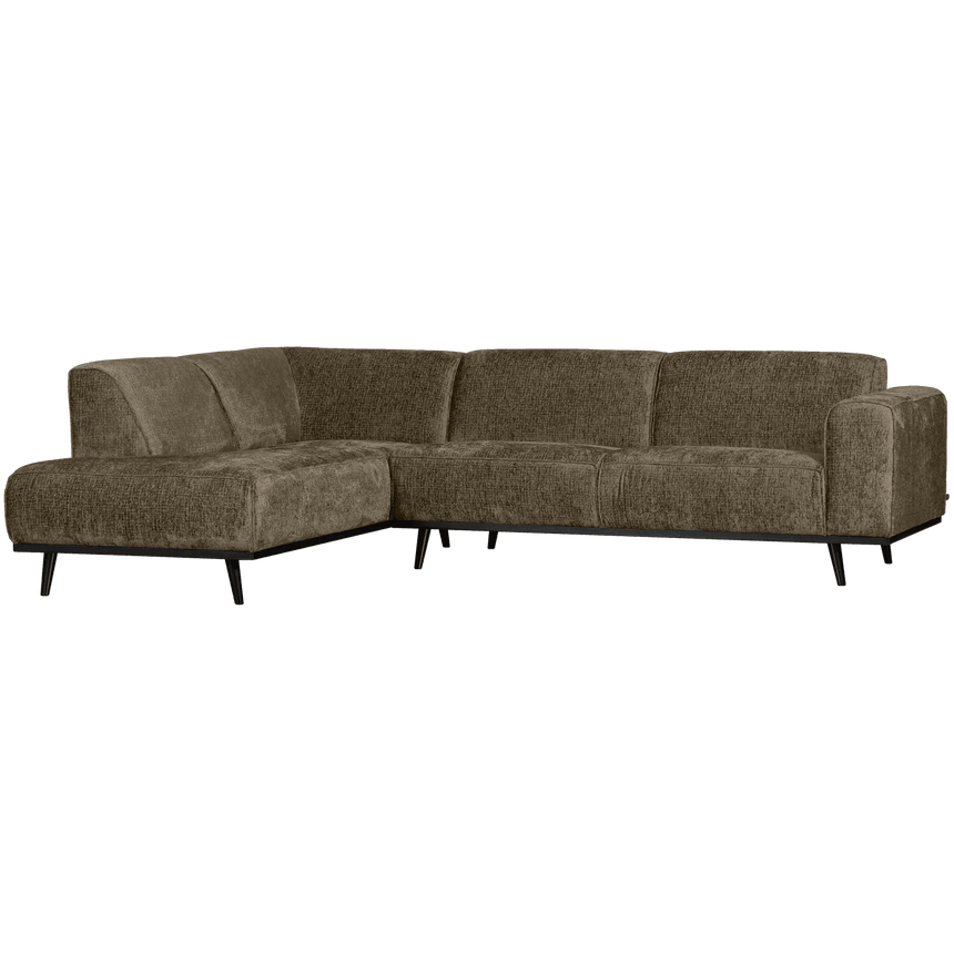 Statement left-hand velvet corner sofa