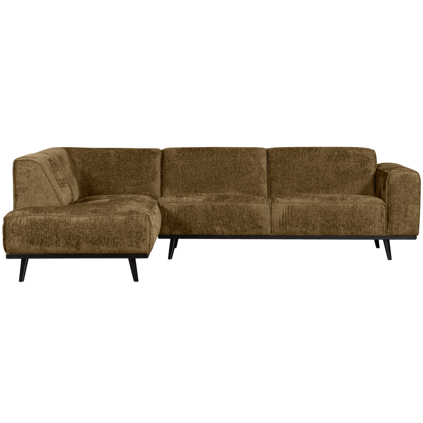 Statement left-hand velvet corner sofa