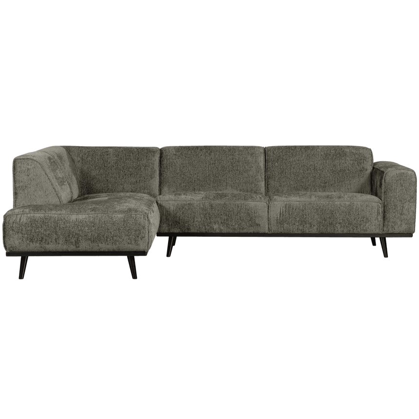 Statement left-hand velvet corner sofa