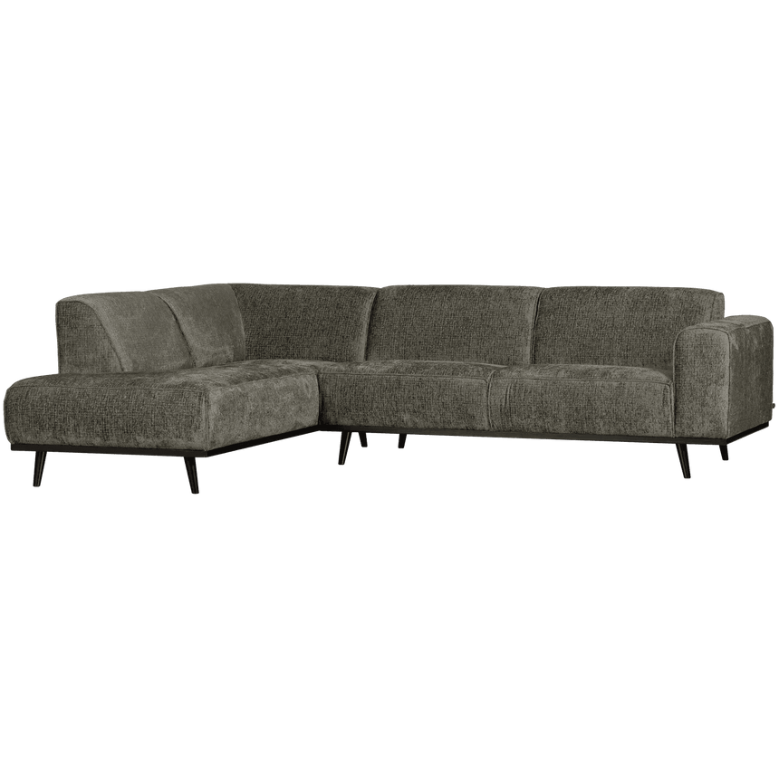 Statement left-hand velvet corner sofa