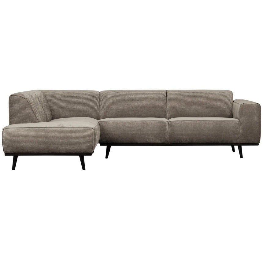Statement left corduroy corner sofa
