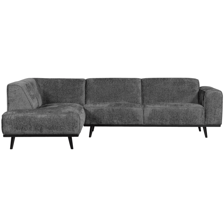 Statement left-hand velvet corner sofa