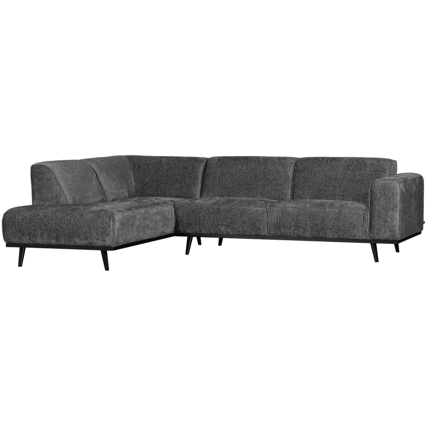 Statement left-hand velvet corner sofa