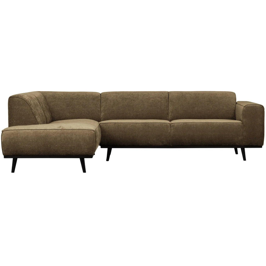Statement left corduroy corner sofa