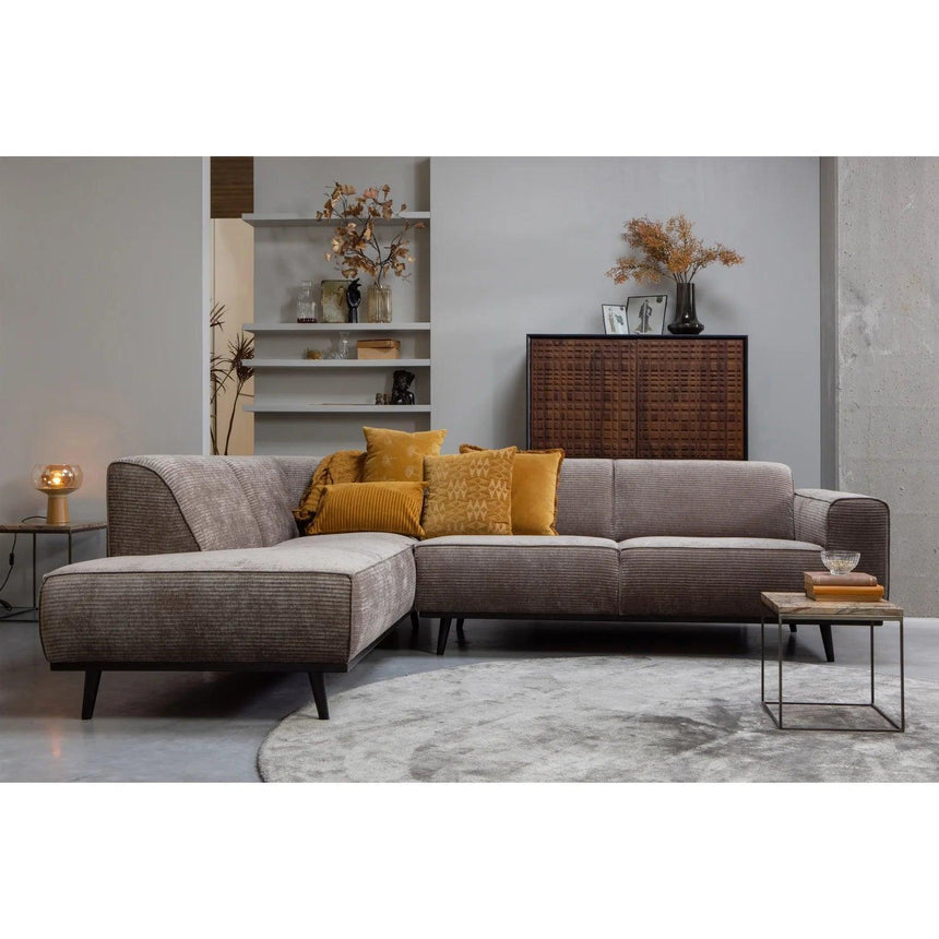 Statement left corduroy corner sofa