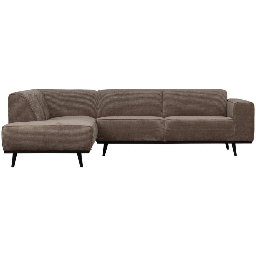 Statement left corduroy corner sofa