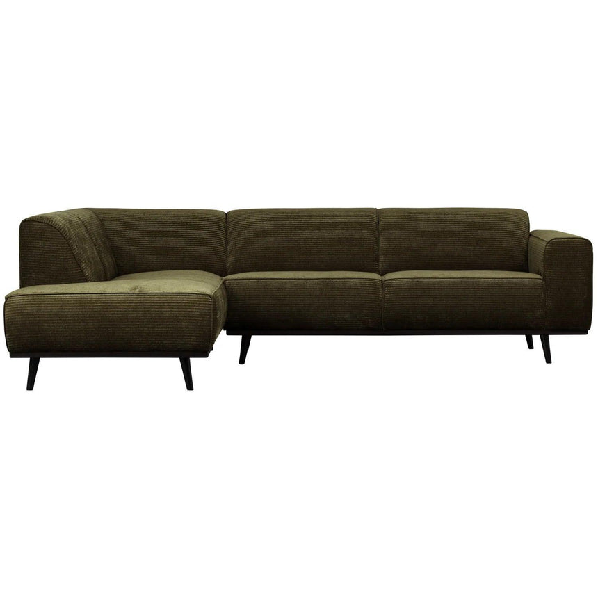 Statement left corduroy corner sofa