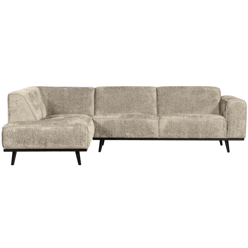 Statement left-hand velvet corner sofa