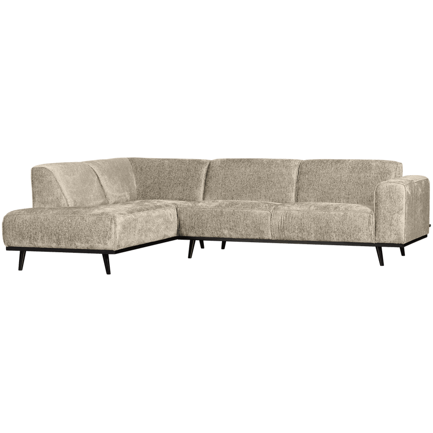 Statement left-hand velvet corner sofa