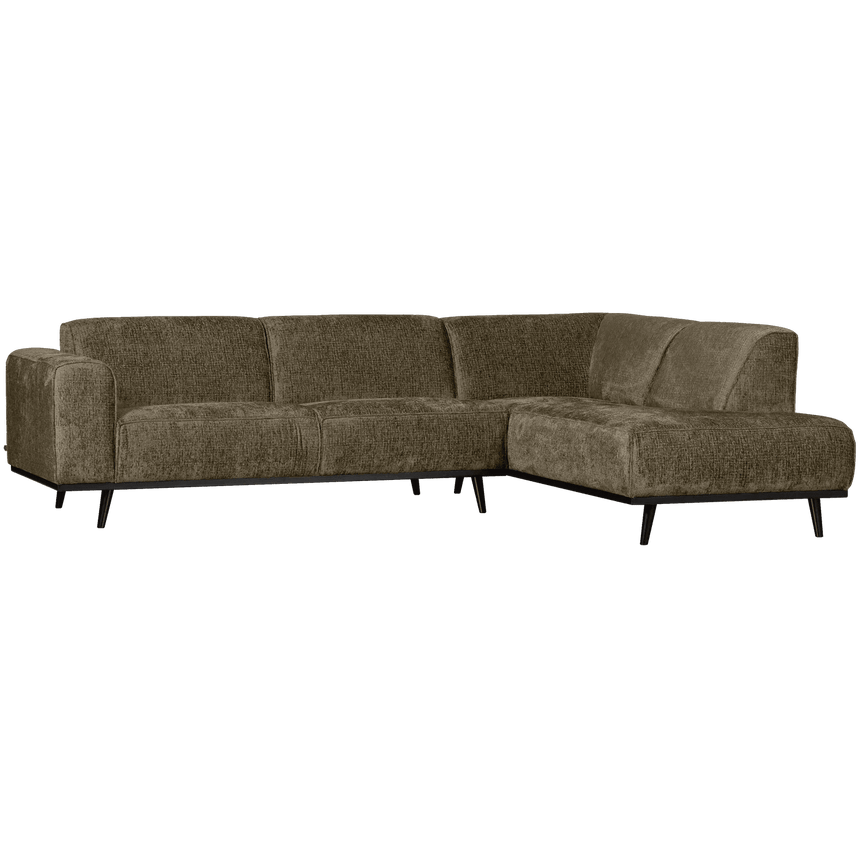 Statement right-hand velvet corner sofa