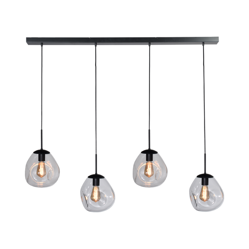 Lava 4 izzós átlátszó üveg függőlámpa