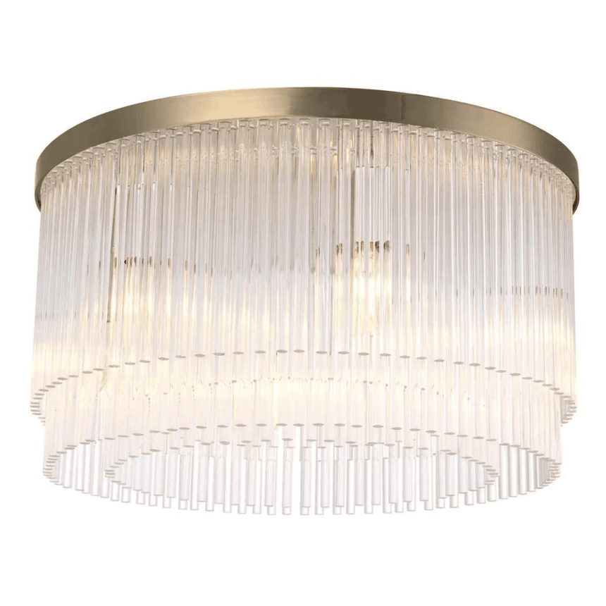 Hector glass ceiling lamp