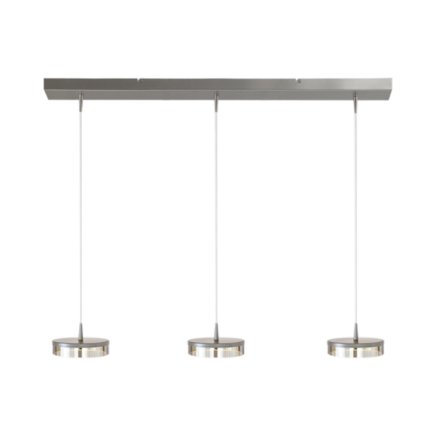 Imperia glass nickel pendant lamp