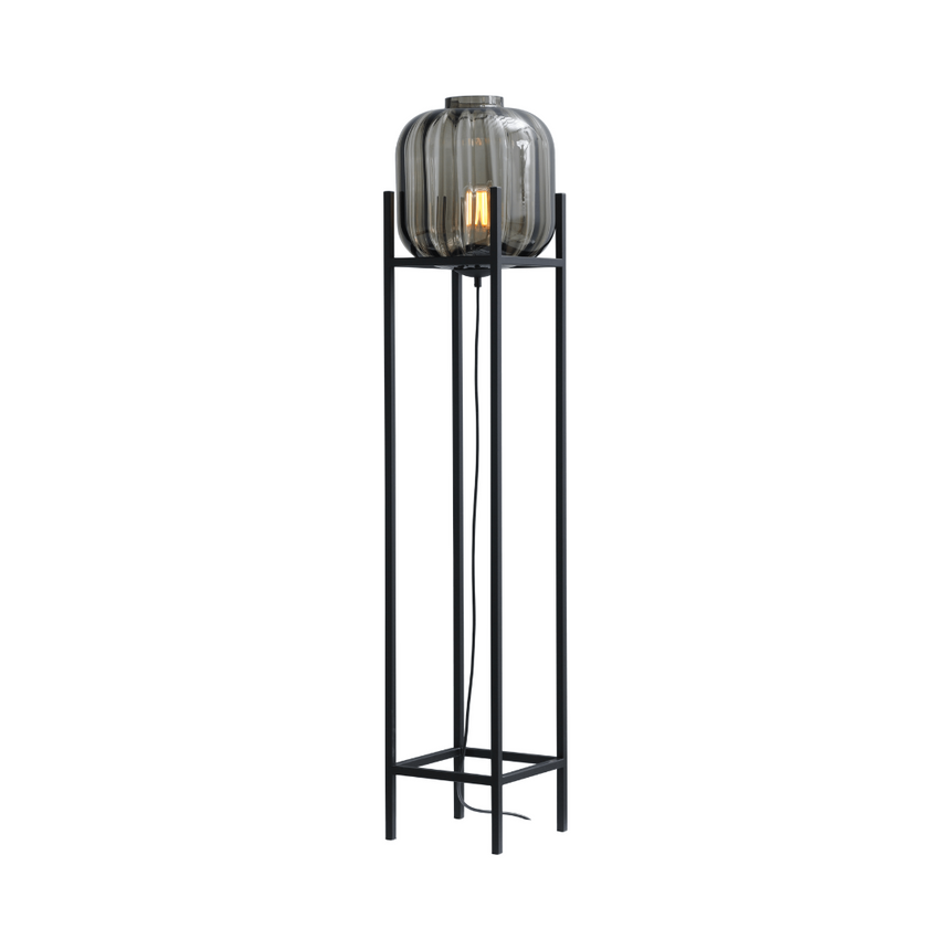 Lava 3-bulb dark gray glass pendant lamp
