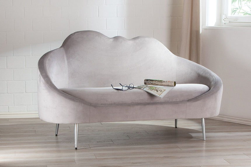 Cloud 2-seater velvet sofa