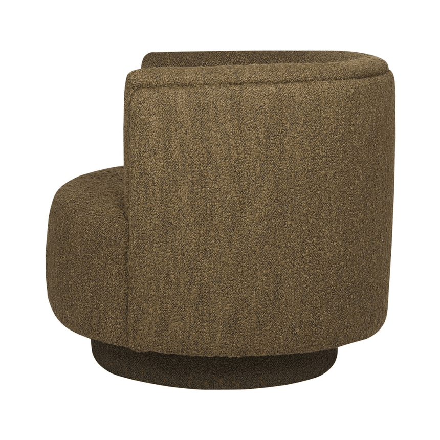 Savoy fabric swivel armchair