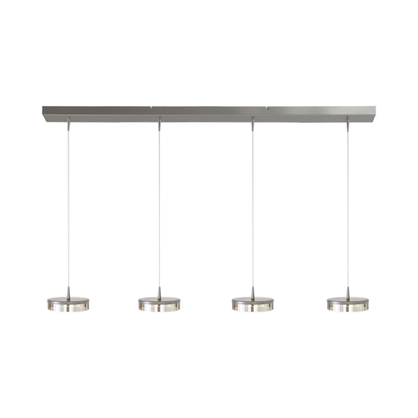 Imperia glass nickel pendant lamp