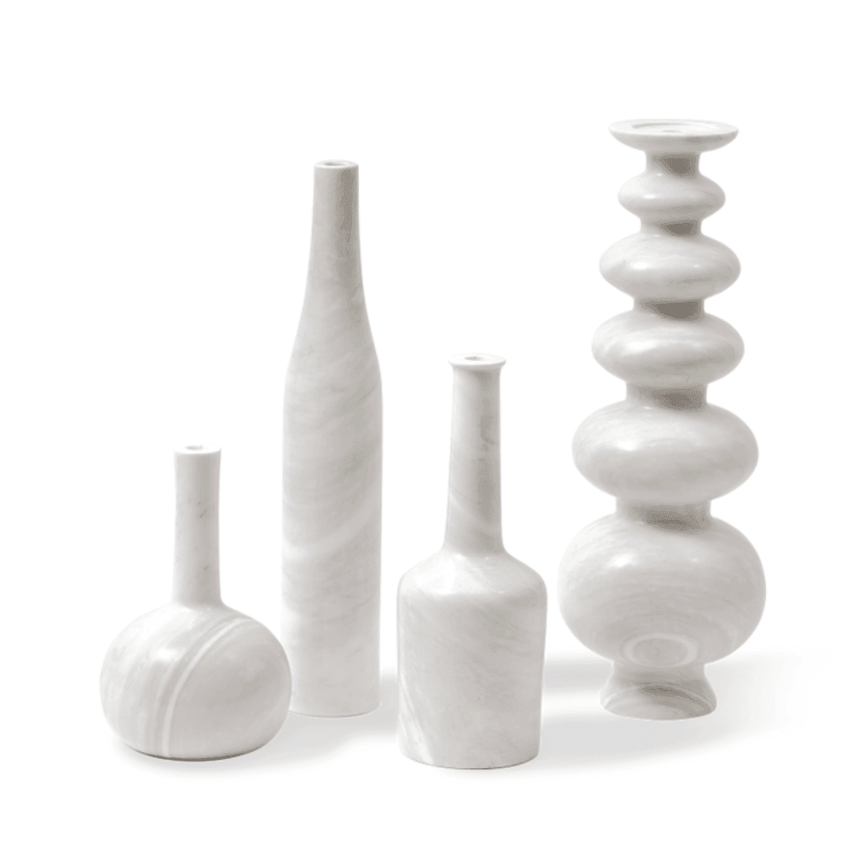 Heritage Bottle marble candle holder