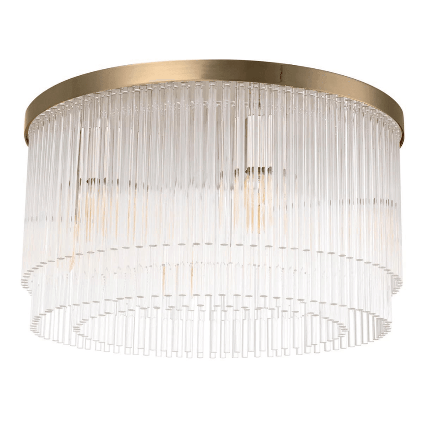 Hector glass ceiling lamp