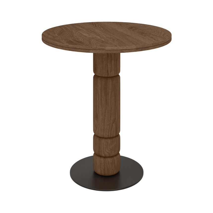 Beads stone effect dining table Ø70