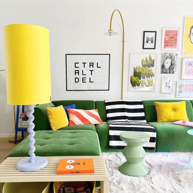 Twister metal floor lamp