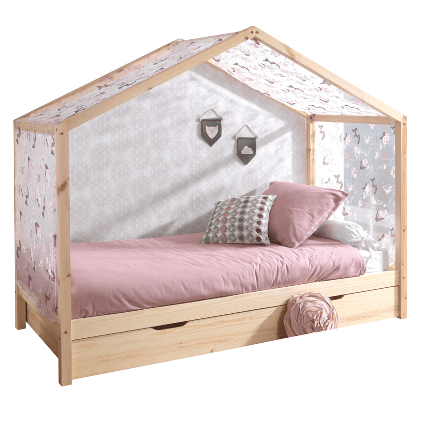 Dallas ZH03 wooden house children's bed set