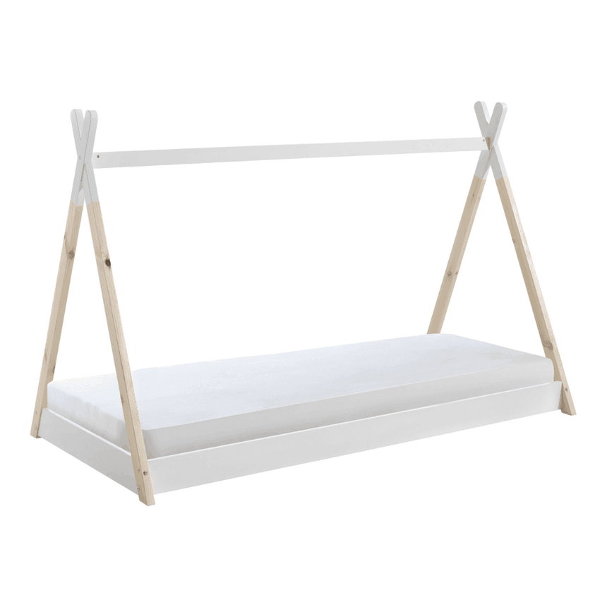 Tipi wooden children's bed, 90x200 with mattress