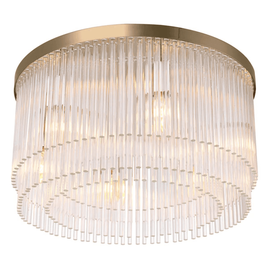 Hector glass ceiling lamp