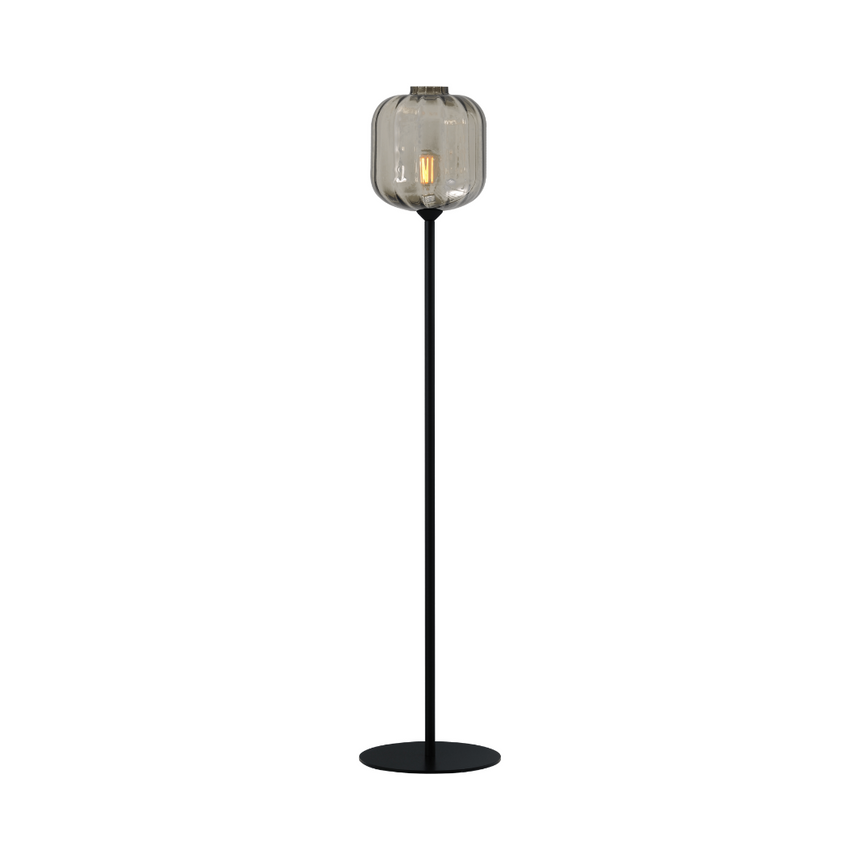 Lava 3-bulb dark gray glass pendant lamp