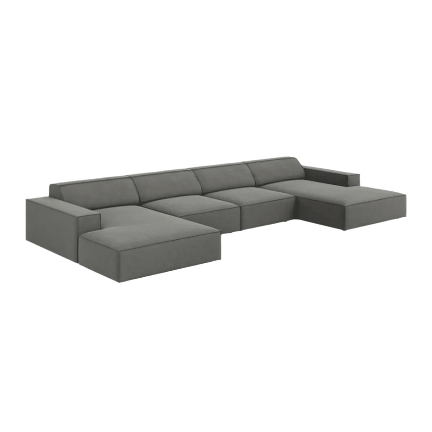 Jodie U-Shaped Velvet Sofa