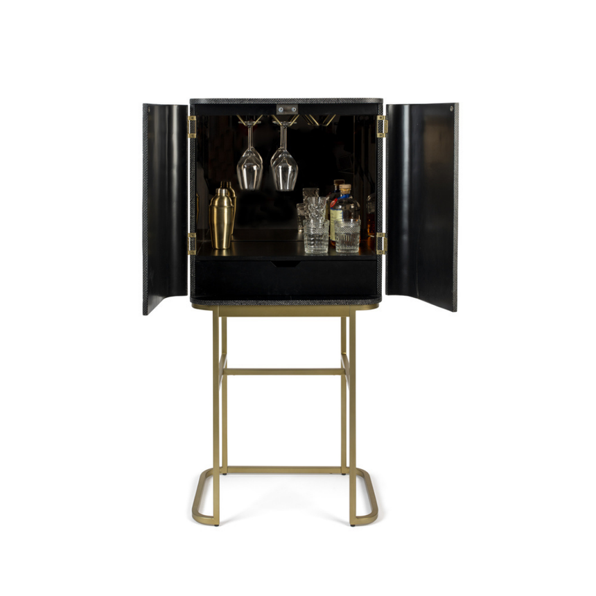 Ava Morgana textilbőr bárszekrény