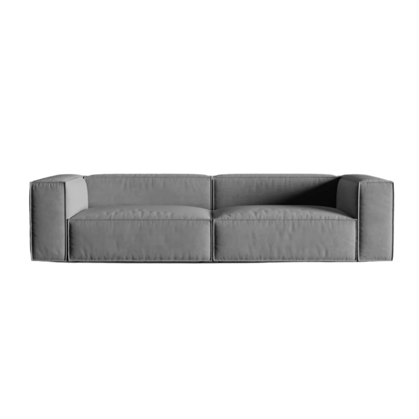 Ruby 2-seater velvet sofa