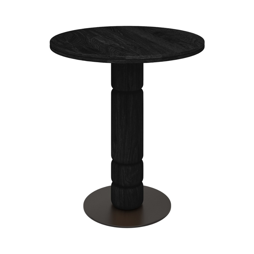 Beads stone effect dining table Ø70