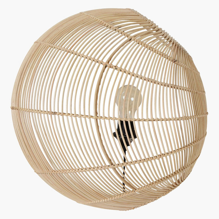 Luna rattan falilámpa