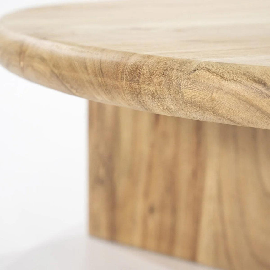 Leoti wooden coffee table Ø60