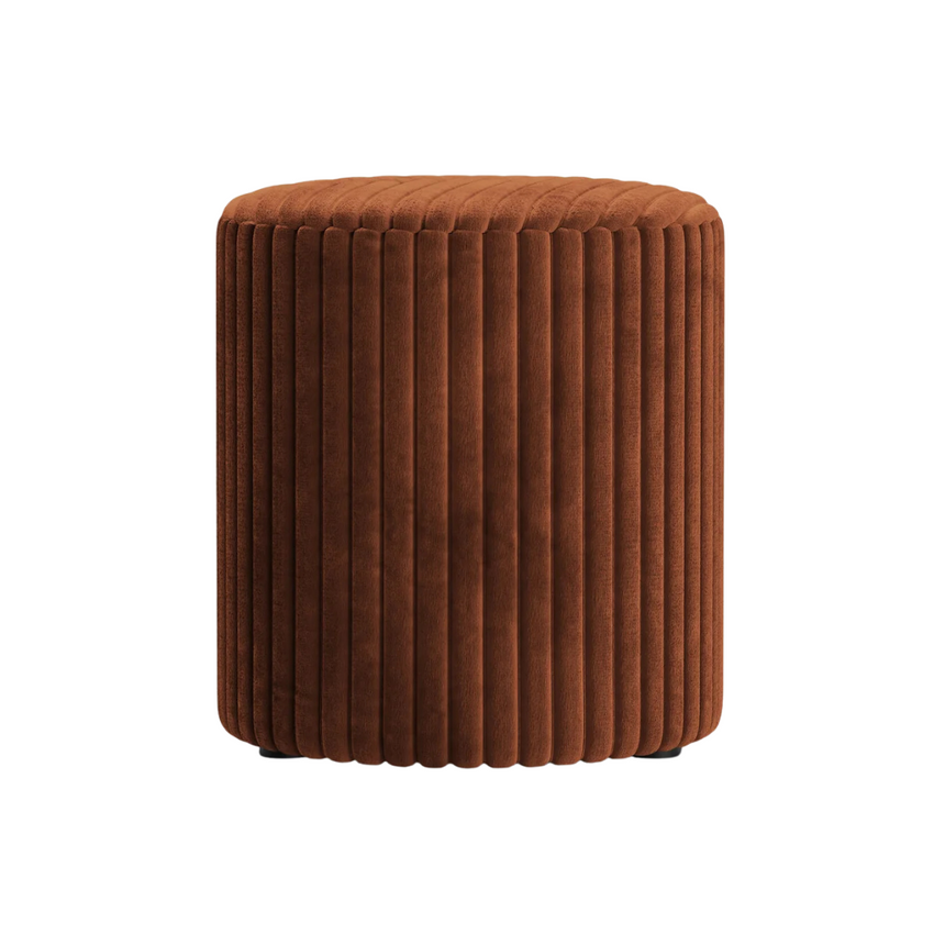 Dia kordbársony puff Ø40