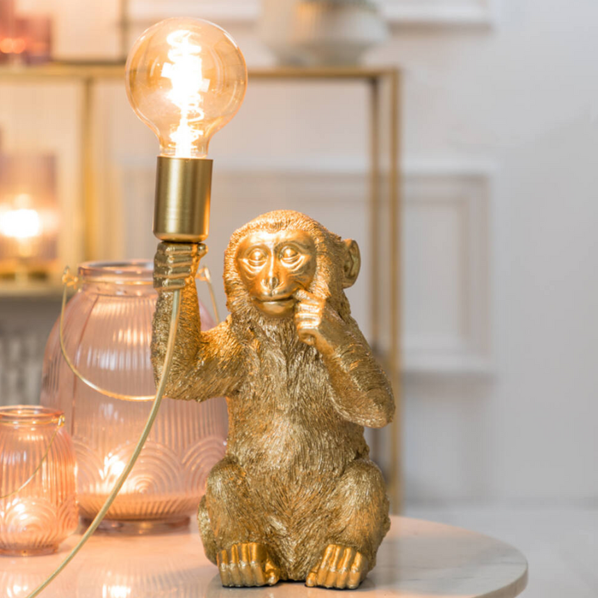 Monkey műgyanta asztali lámpa 34