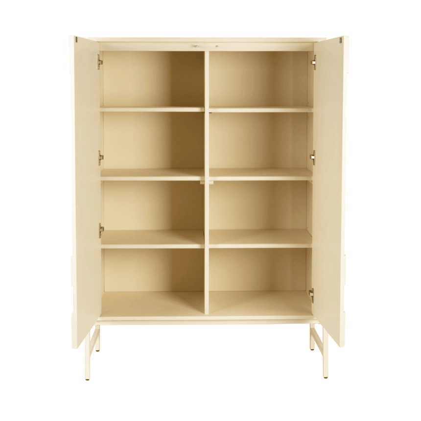 Faces wooden cabinet