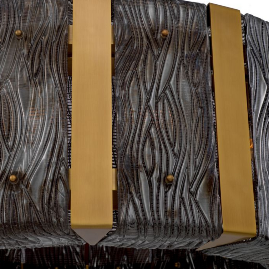 Jasper round metal flower pot medium