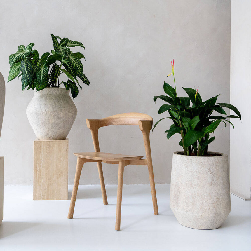 Harith High stone flower pot Ø44